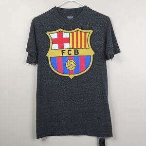 FC Barcelona FCB Official Merchandise Team Crest Short Sleeve Tee Small